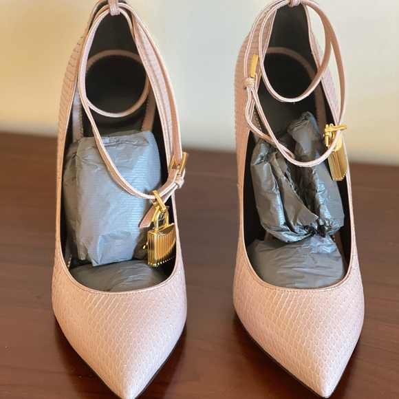 Tom Ford Python High Heel Pointed Toe Nude 39.5 - Picture 6 of 11